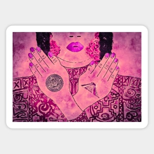 Mexican Mayan Tattoo Model No. 4 Sticker